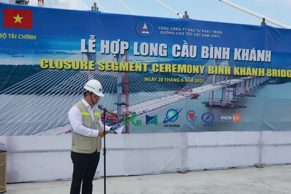 Cầu Bình Khánh - Cột mốc tiến độ dự án cao tốc Bến Lức Long Thành