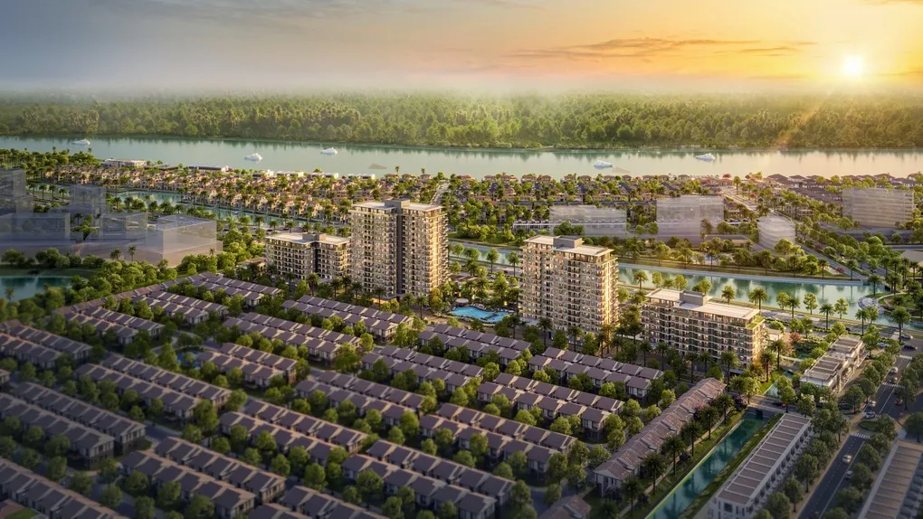 Phối cảnh dự án Solaria Rise tích hợp không gian xanh và tiện ích hiện đại